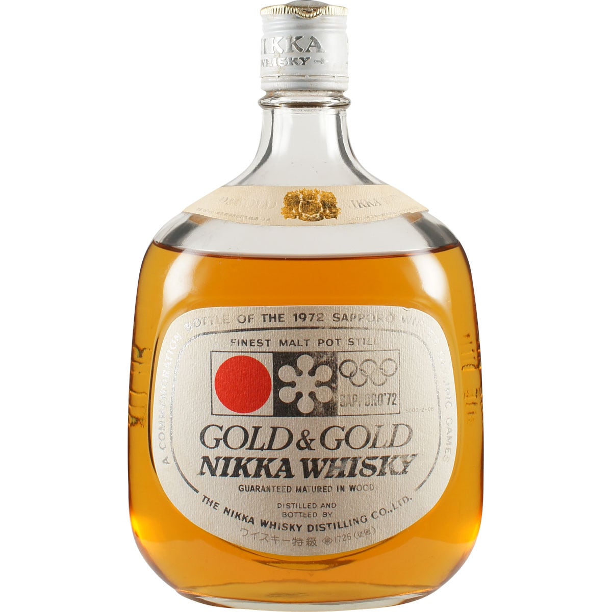 Nikka G&G Gold Sapporo Olympic Wintergames 1972 Bottle Front