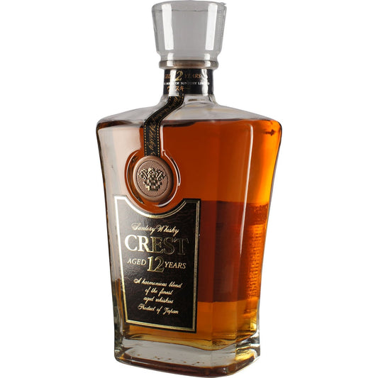 Suntory Crest 12 Bottle Side