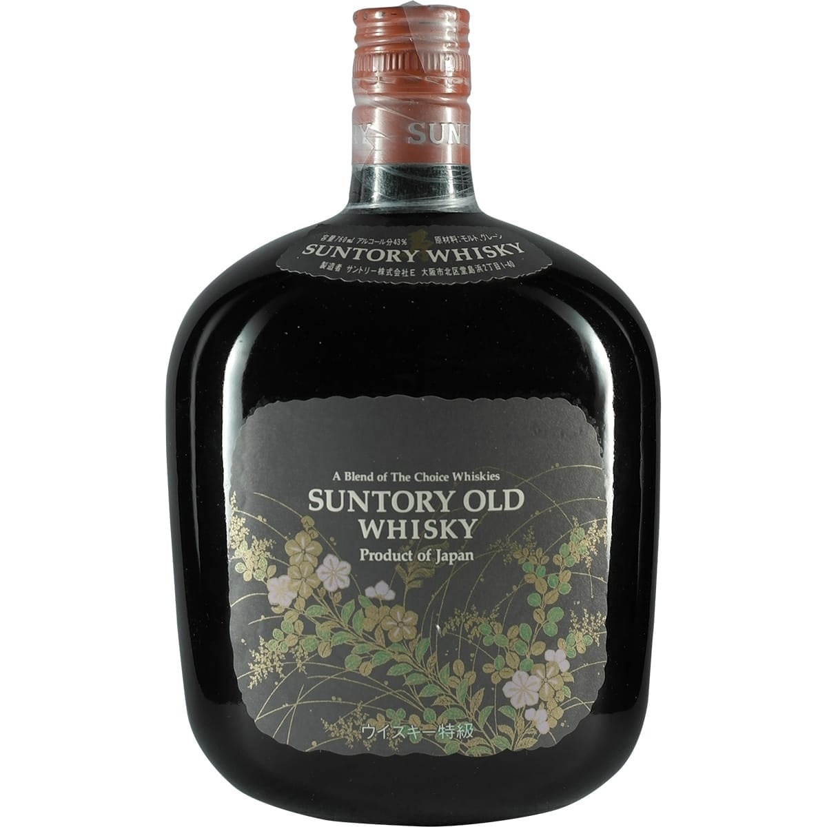 Suntory Old Whisky Black Flowers