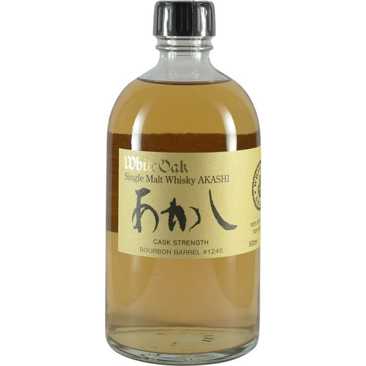 White Oak Akashi 3 Years Bourbon Barrel #1245 Bottle Front