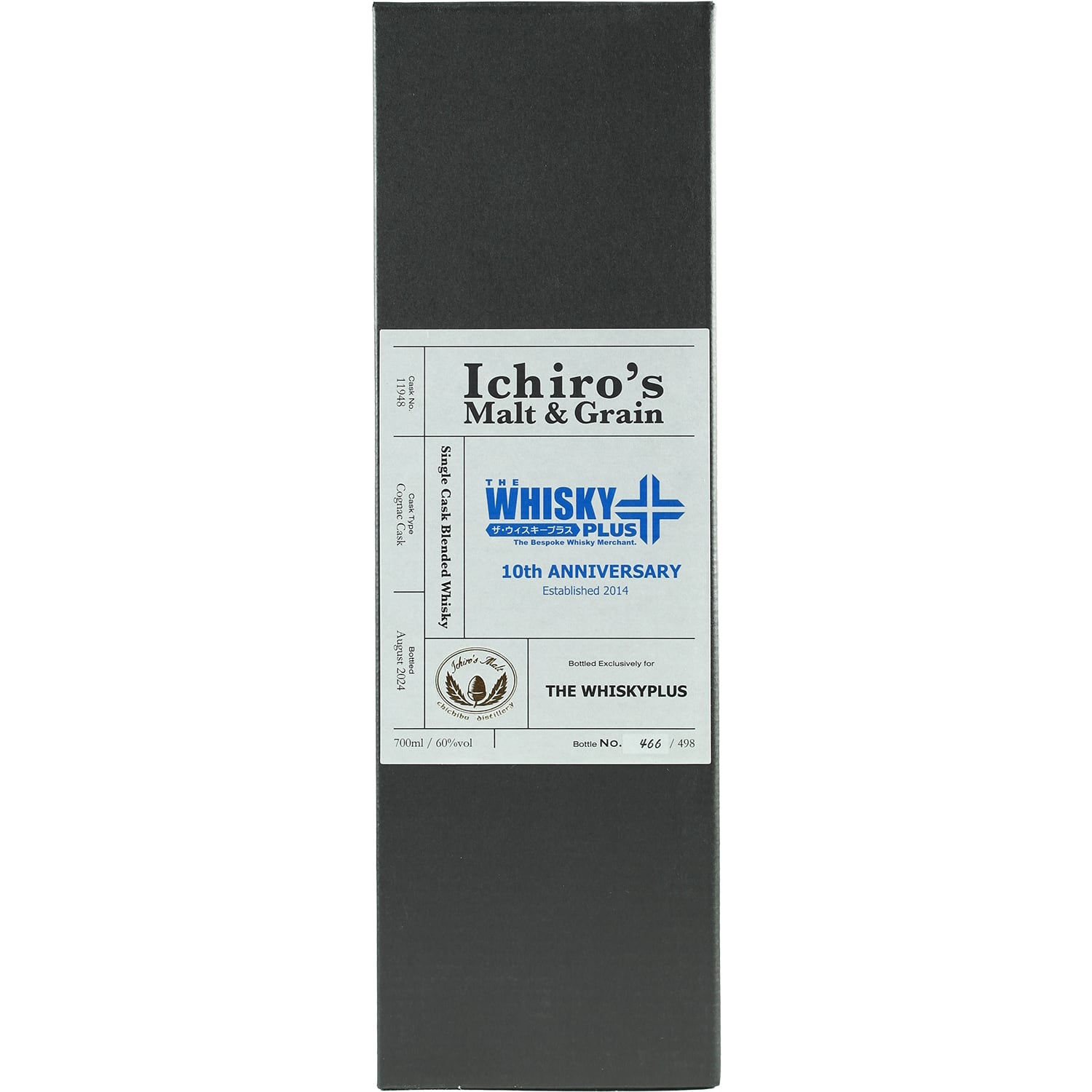Ichiro's Malt & Grain Single Cask Blended Whisky Whisky Plus 10th Anniversary #11948