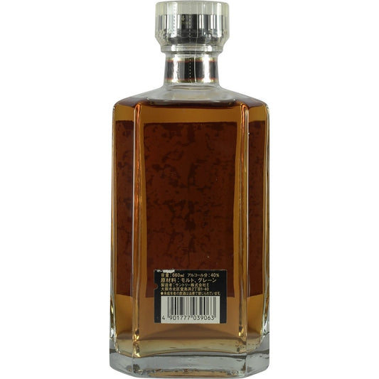 Suntory Royal 12 Years Square Bottle Back