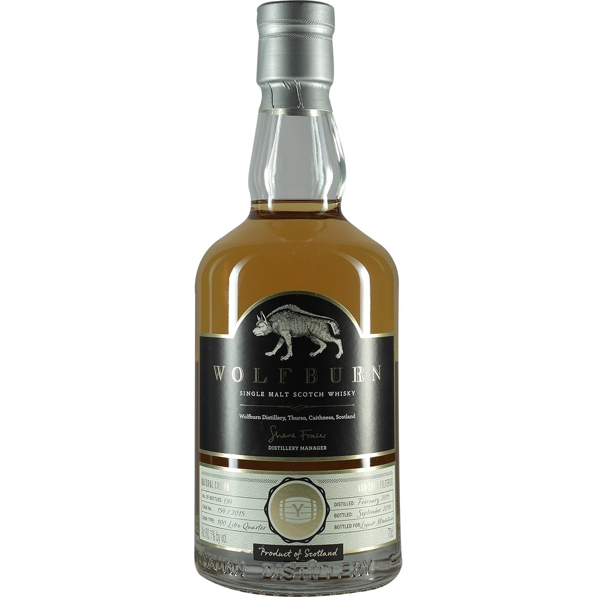 Wolfburn Liquor Mountain unpeated Cask #159 001