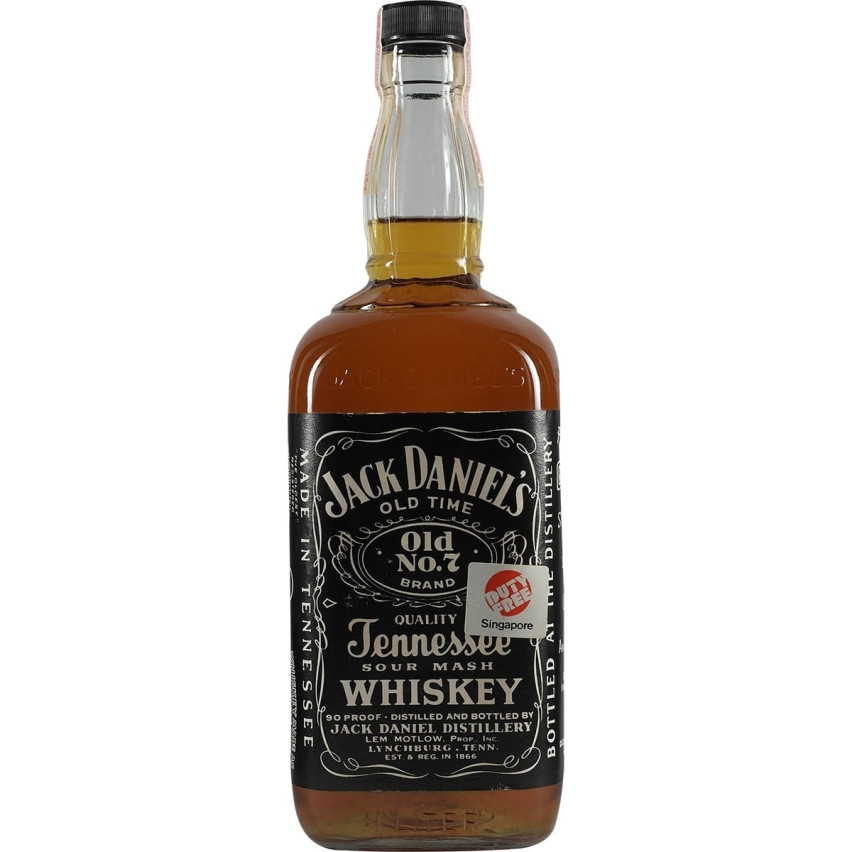 Jack Daniel's NO. 7 45% 1000ml DFS Dutyfree Singapore 
