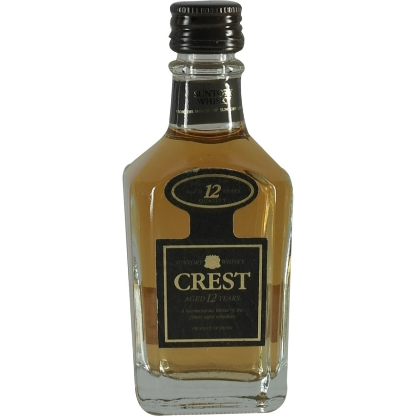Suntory Crest 12 Jahre eckige Flasche / Square bottle 50ml