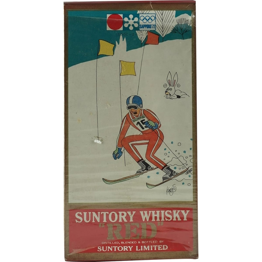 Suntory Red Olympic Wintergames 1972 Sapporo Downhill 180ml