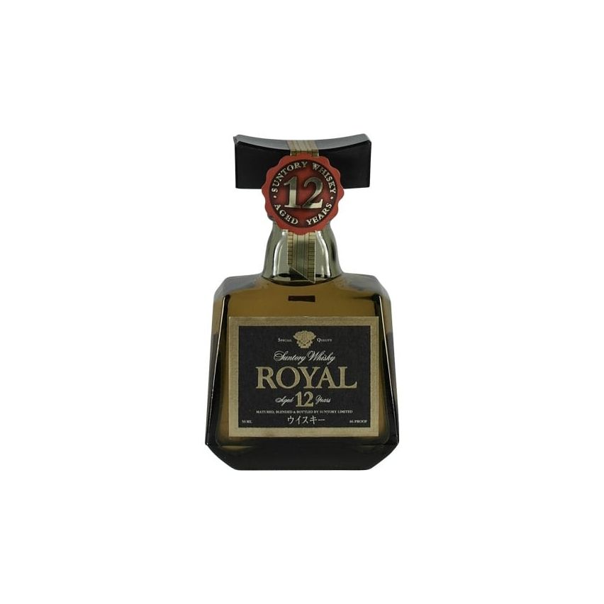 Suntory Royal 12 Jahre blaues Etikett Miniatur